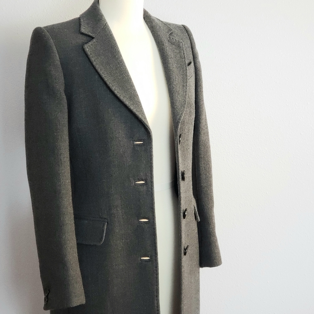Dolce & Gabbana Wool Grey button down Coat size 38 - Picture 8 of 11